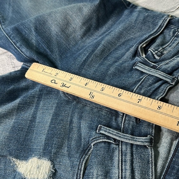 Frame Denim Jeans Women 25 Le Skinny de Jeanne Mid Rise distressed Blue Med Wash - Picture 10 of 16
